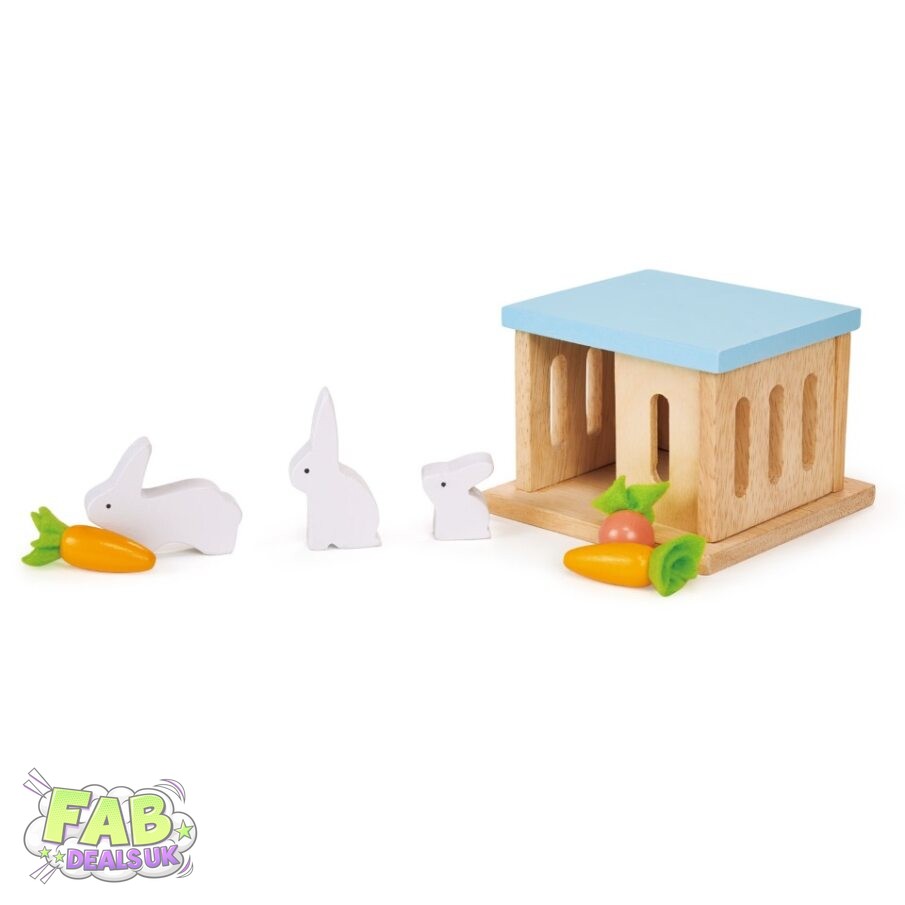 Rabbit Hutch Pet Set Dolls House Accessory Extension Mentari