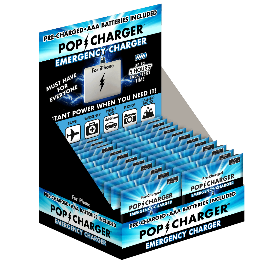 Pop Charger- iPhone | Emergency Phone Charger