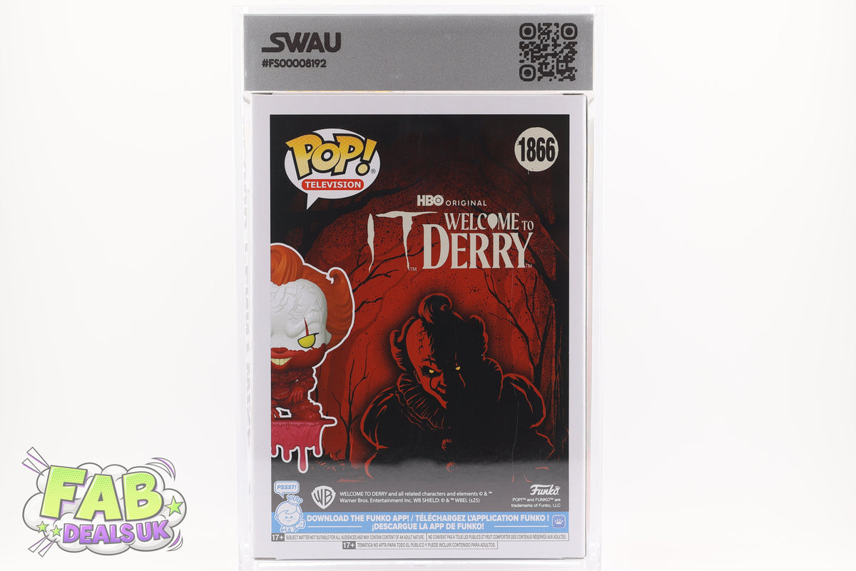 #1866 Blood Pennywise IT Horror Movies Graded and SWAU Encapsulated Funko Pop Grade 9