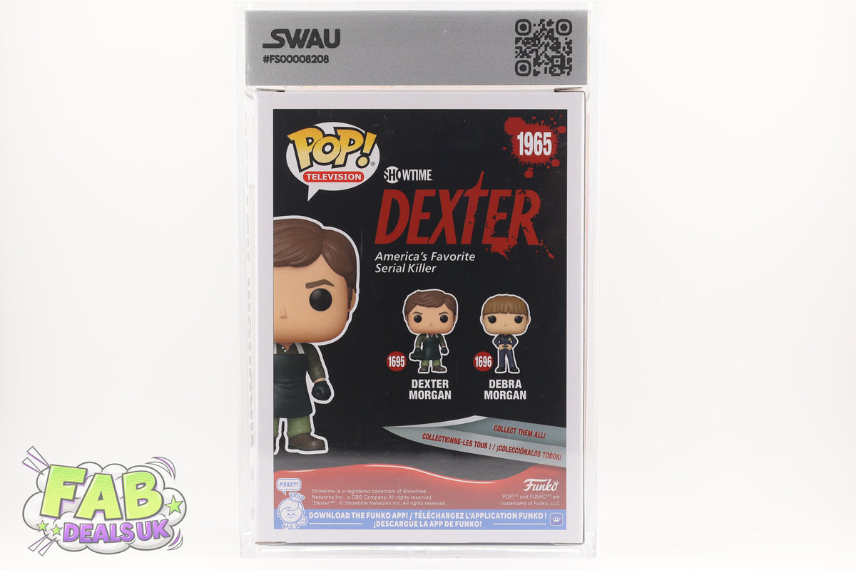 #1965 Dexter Morgan Horror Television Graded and SWAU Encapsulated Funko Pop Grade 8