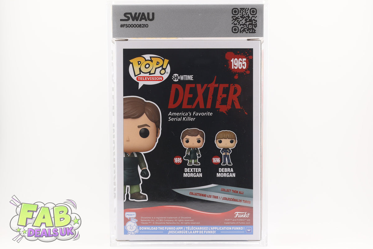 #1965 Dexter Morgan Horror Television Graded and SWAU Encapsulated Funko Pop Grade 9