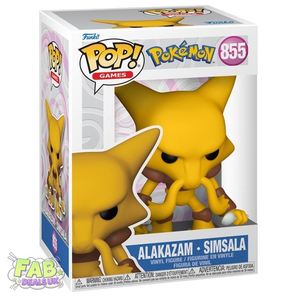 #855 Alakazam Pokemon Games Funko Pop