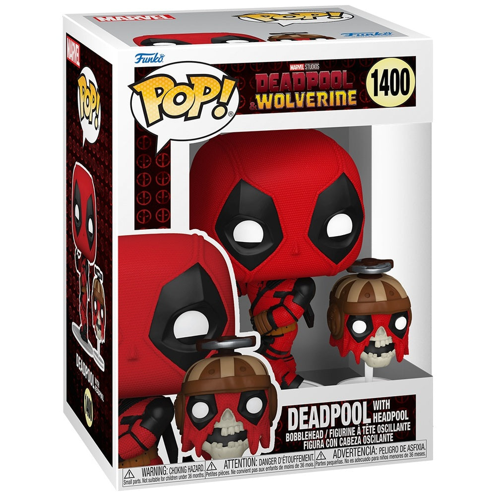 #1400 Deadpool with Headpool Deadpool Wolverine Marvel Funko Pop