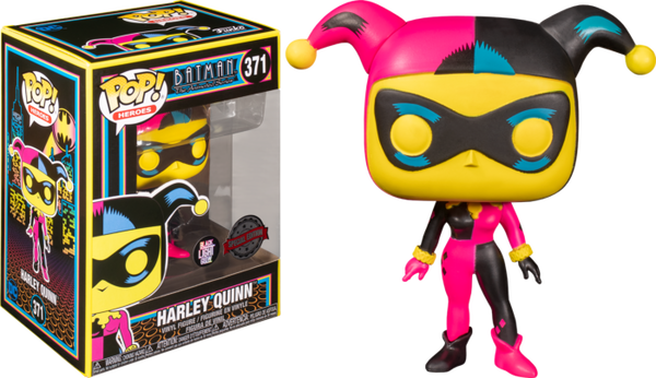 #371 Harley Quinn Blacklight DC Heroes Funko Pop