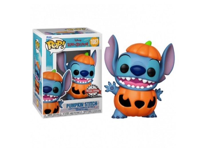 1087 Pumpkin Stitch Halloween Lilo and Stitch Disney Funko Pop Fab Deals UK Ltd