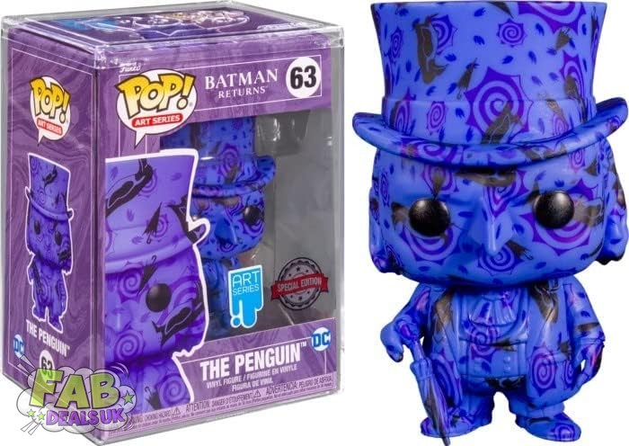 #63 The Penguin Batman Returns Art Series DC Heroes Funko Pop SEALED in Stack