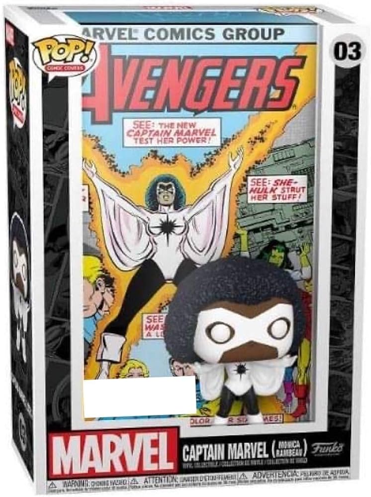 #03 Captain Marvel Monica Rambeau Cover Art Marvel Funko Pop