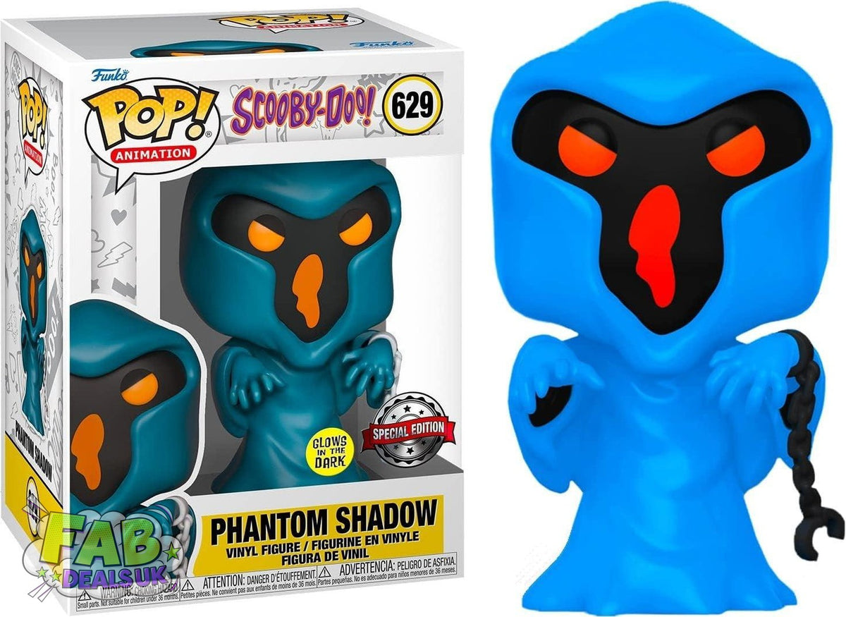 #629 Phantom Shadow GLOW Scooby-Doo Animation Funko Pop