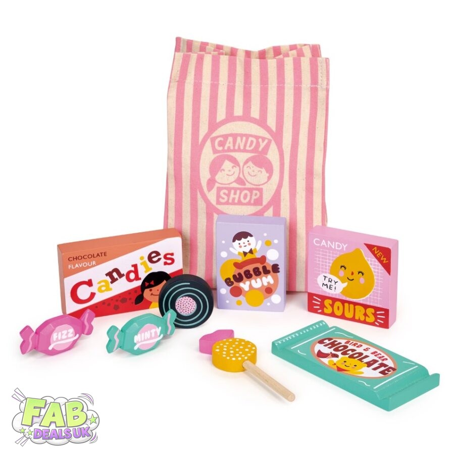 Candy Shop Bag Wooden Play Food Mentari