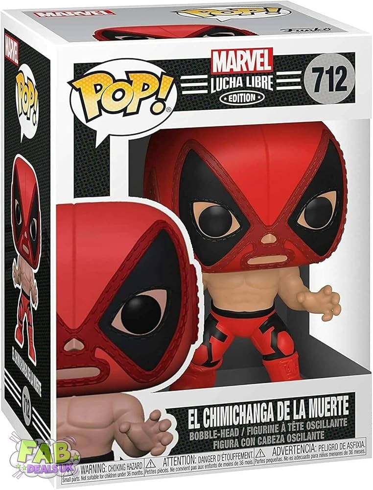#712 El Chimichanga De La Muerte Deadpool Marvel Lucha Libre Funko Pop