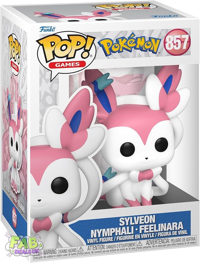 #857 Sylveon Eevee / Eeveelution Pokemon Games Funko Pop