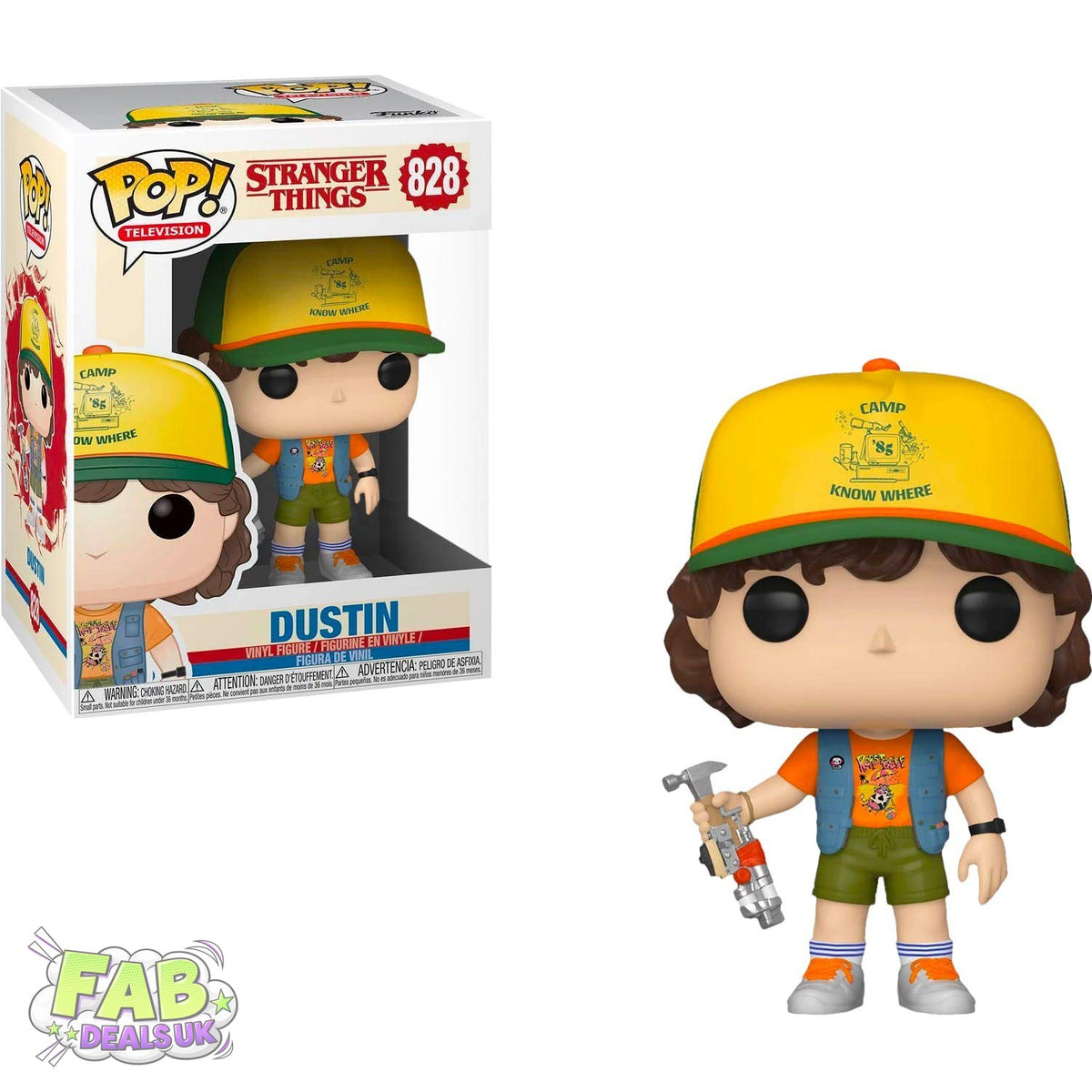 #828 Dustin with Vest Stranger Things Television Funko Pop