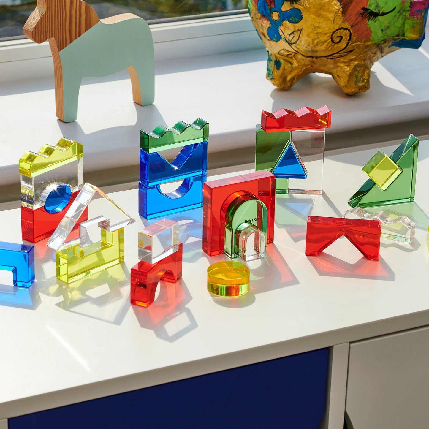 Colour Crystal Block Set 25 pcs TickIt