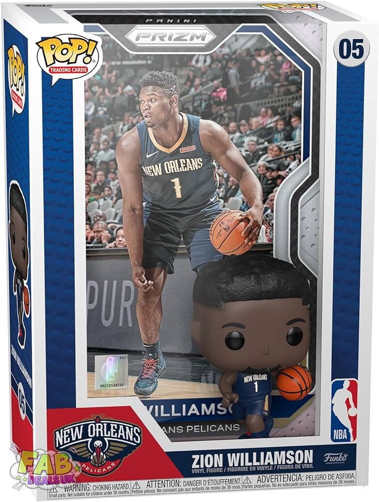 #05 Zion Williamson Basketball NBA Trading Card Funko Pop