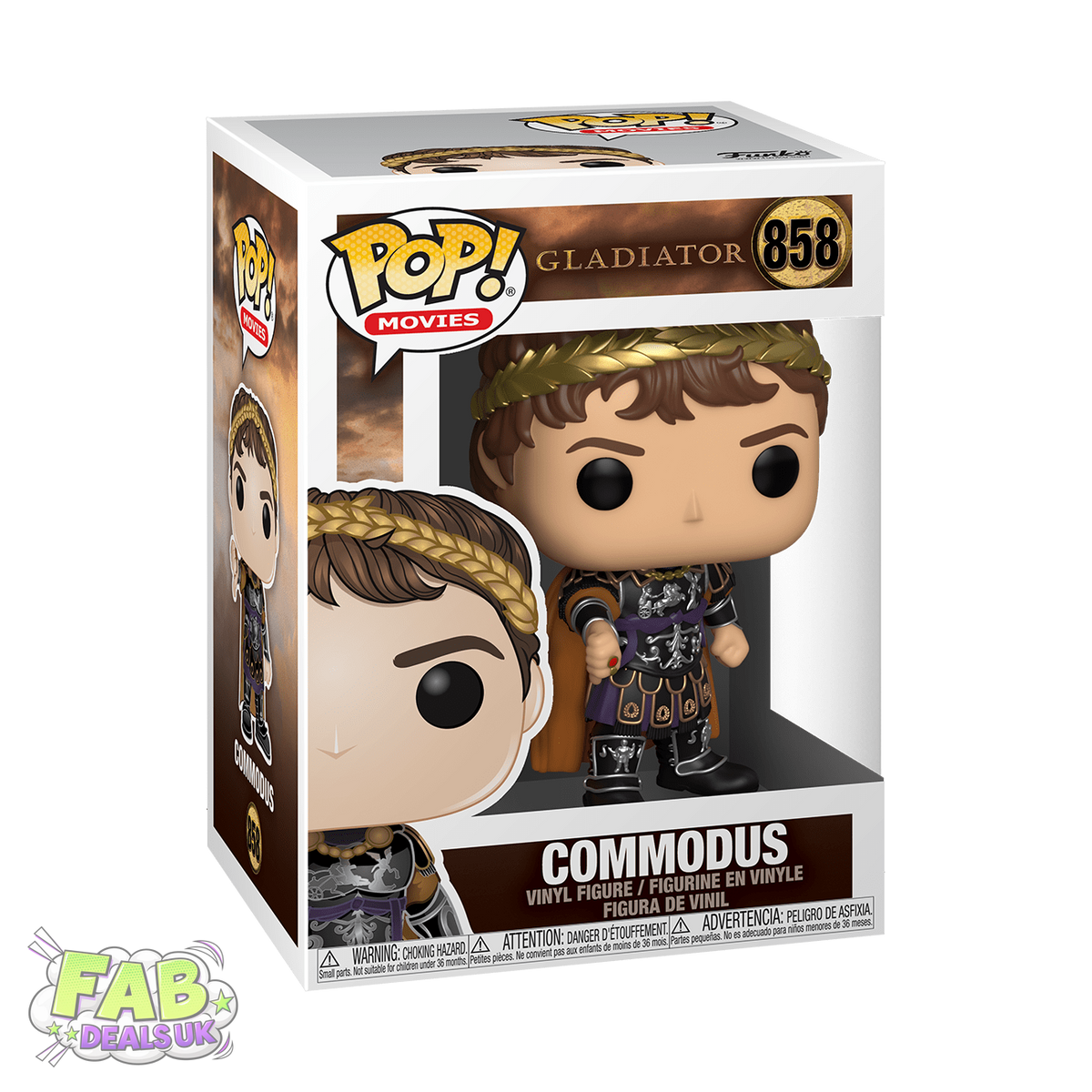 #858 Commodus Gladiator Movies Funko Pop
