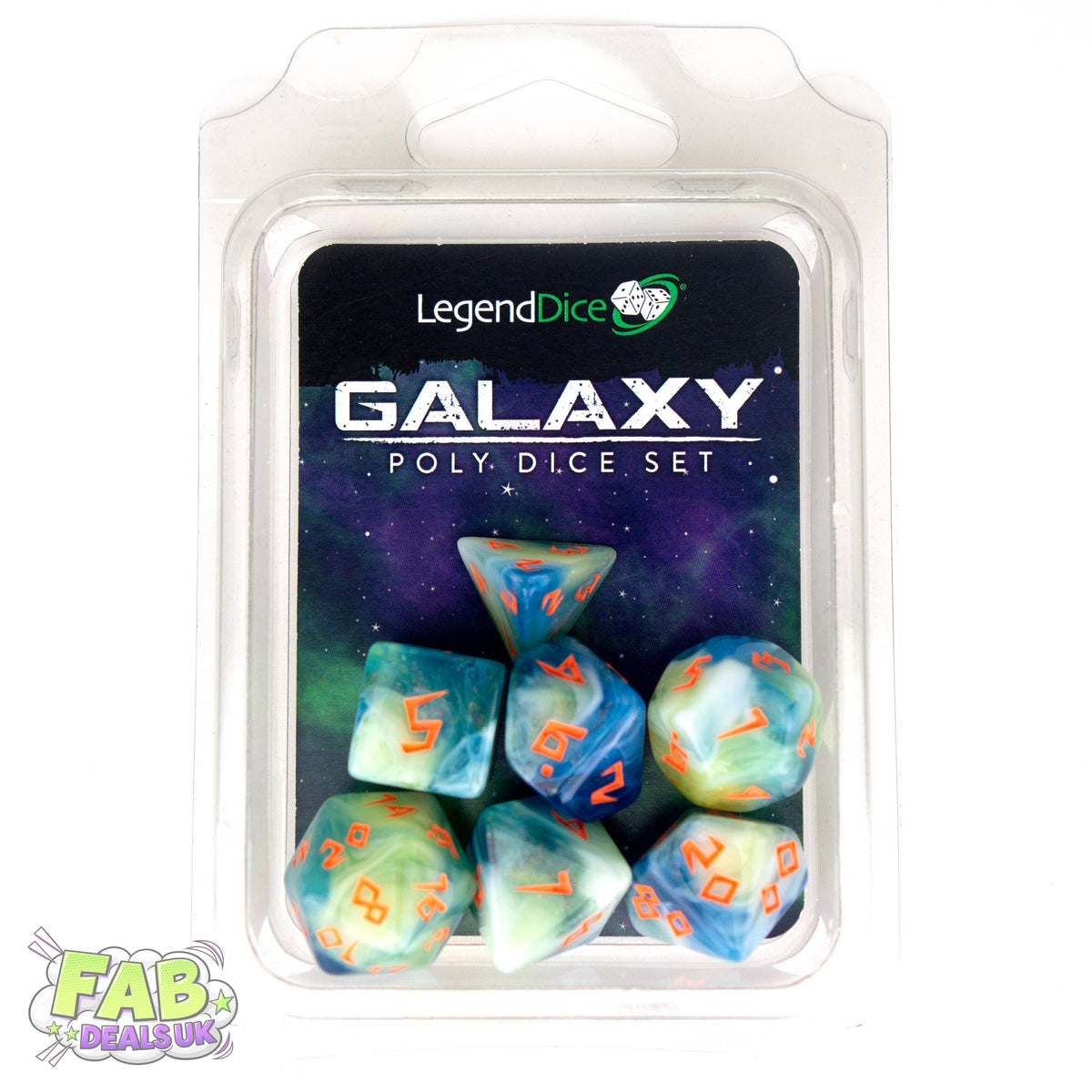 Clamshell Dice Pack - Galaxy