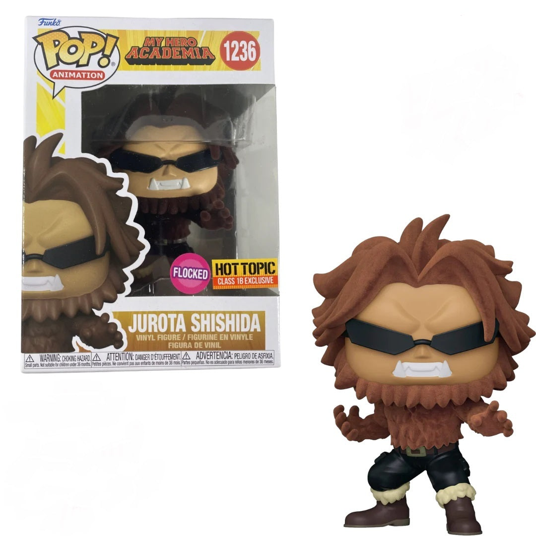 #1236 Jurota Shishida FLOCKED HOT TOPIC CLASS 1B My Hero Academia MHA Animation Funko Pop
