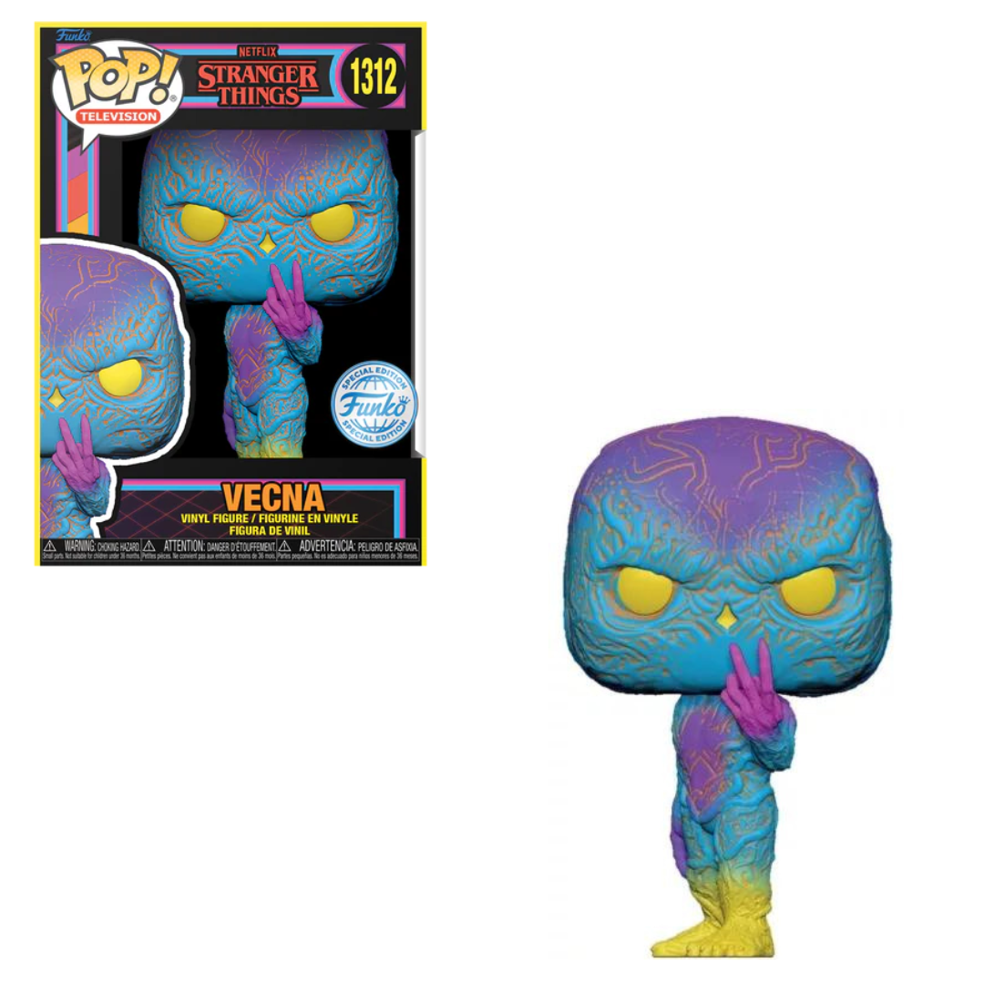 #1312 Vecna Blacklight Stranger Things Television Funko Pop