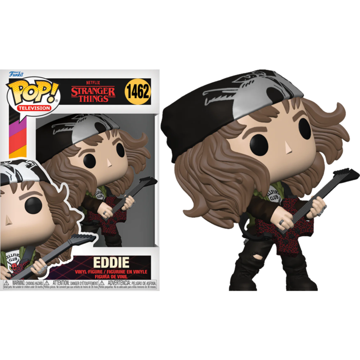 #1462 Eddie with Guitar Stranger Things Television Funko Pop