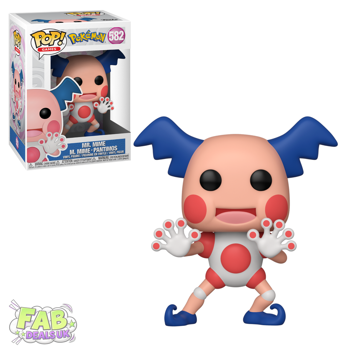 #582 Mr Mime Pokemon Games Funko Pop