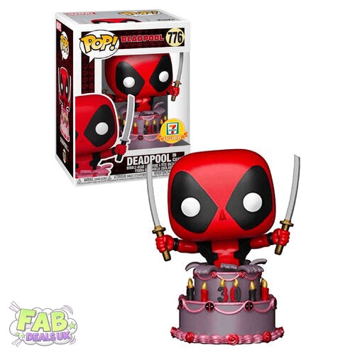 #776 Deadpool in Cake METALLIC 7 ELEVEN Marvel Funko Pop