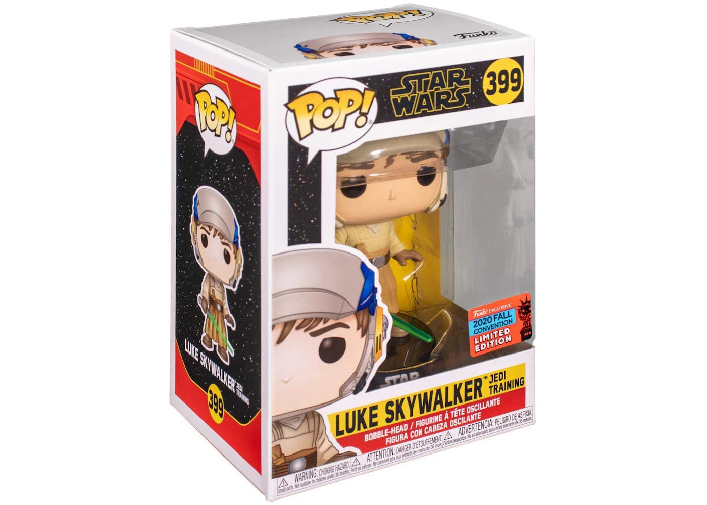 #399 Luke Skywalker Jedi Training 2020 FALL CONVENTION Star Wars Funko Pop