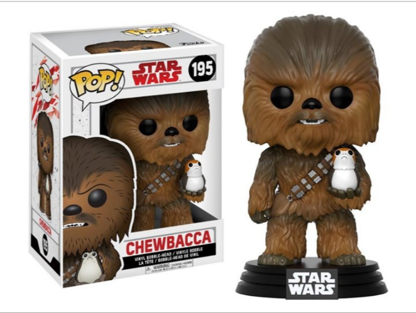 #195 Chewbacca with Porg Star Wars Funko Pop