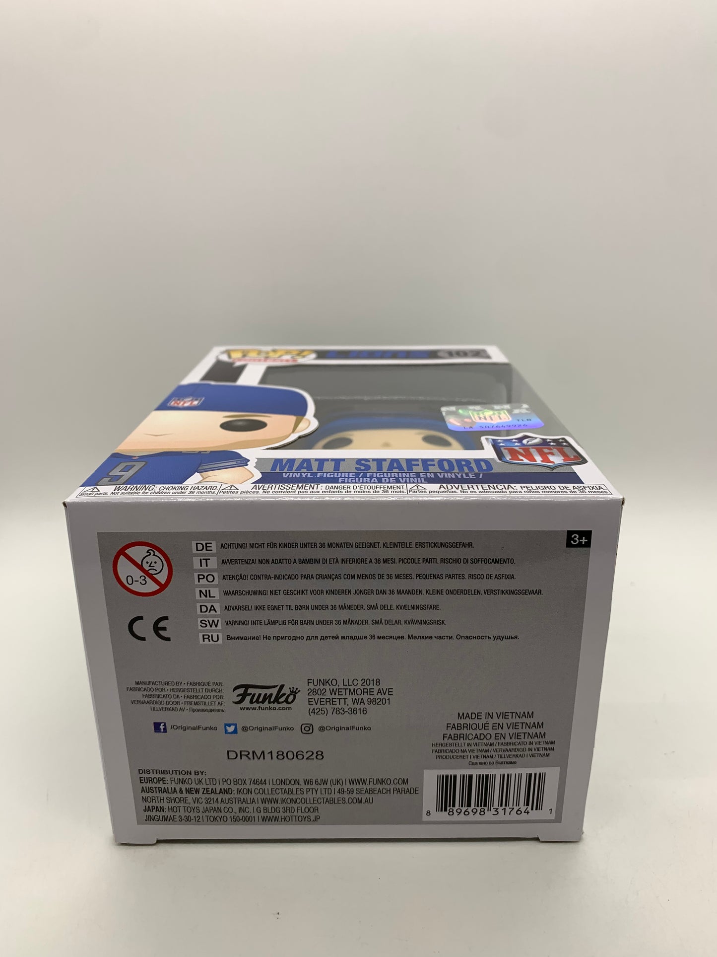 #102 Matt Stafford NFL Lions Football Funko Pop