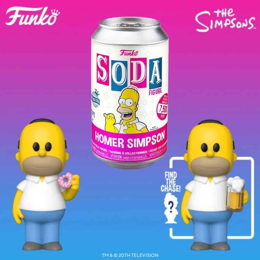 Homer Simpson Funko Soda International 7,500 PC LE CHANCE OF CHASE!