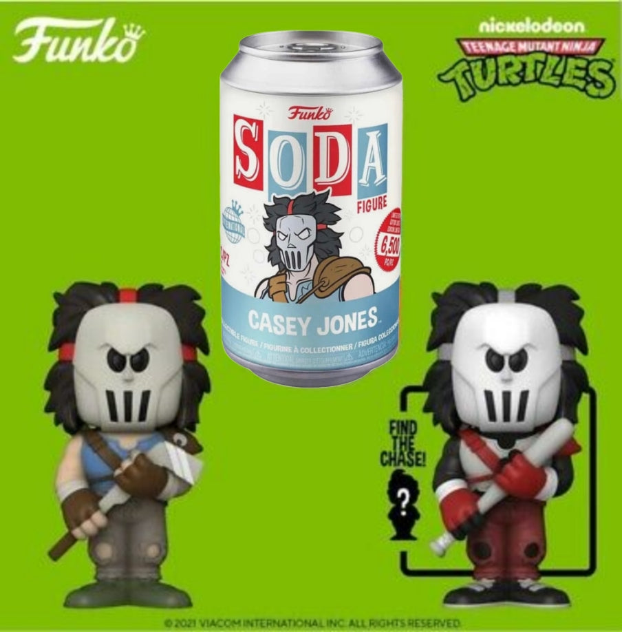 Casey Jones Teenage Mutant Ninja Turtles Funko Soda International 6,500 PC LE CHANCE OF CHASE!
