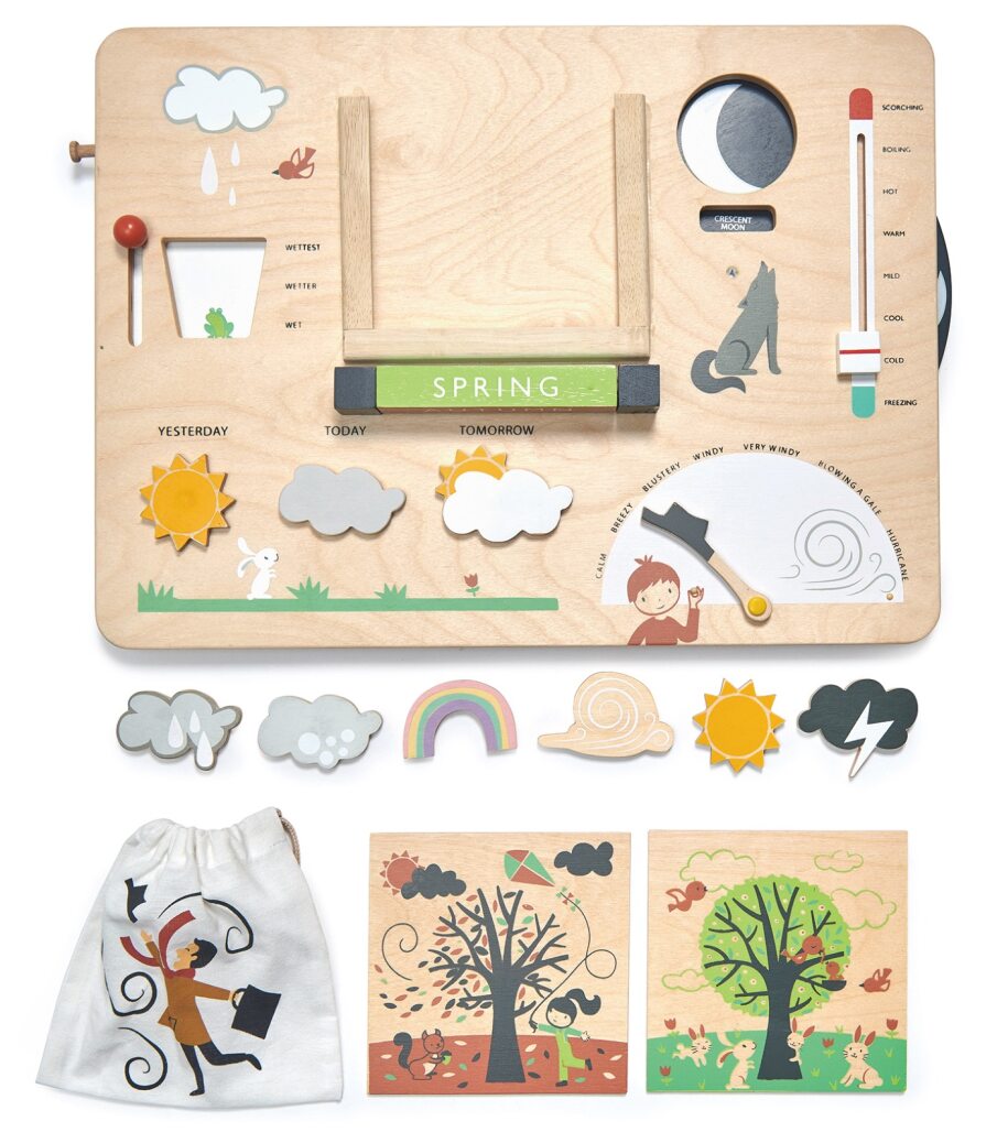 Weather Watch Wooden Activity Daily Weather Board Tender Leaf Toys