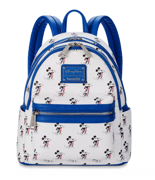 Mickey Mouse American Flag 4th of July Loungefly Mini Backpack Disney Disney Disneyana USA Parks