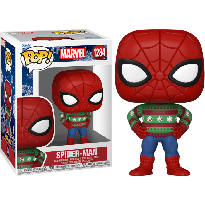 #1284 Spider-Man Holidays Christmas Jumper Marvel Funko Pop