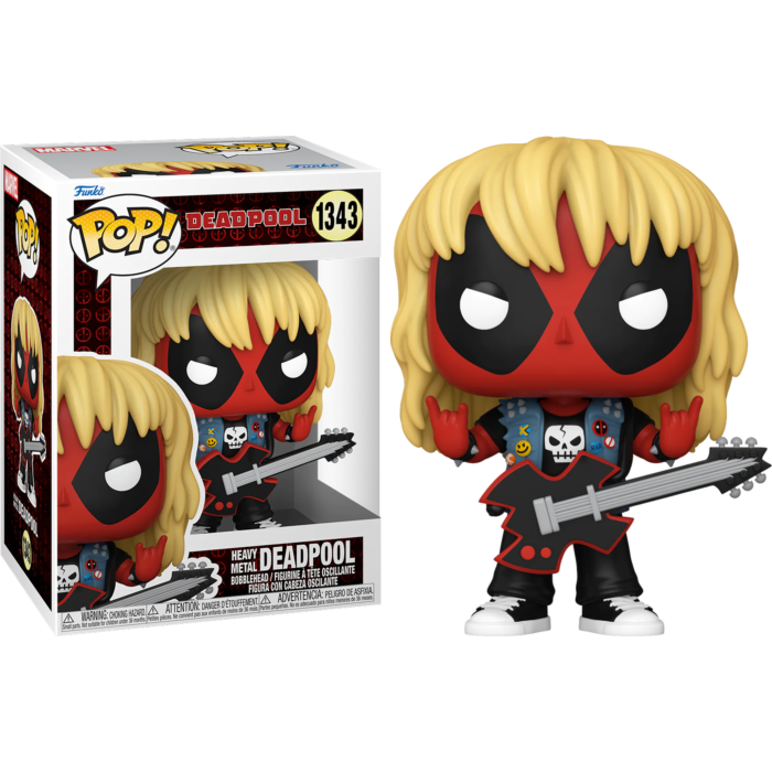 #1343 Heavy Metal Deadpool Marvel Funko Pop