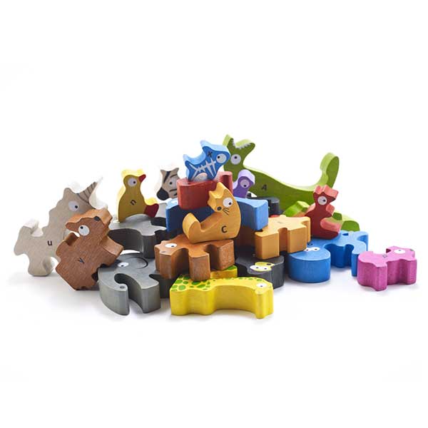Animal Parade A-Z Alphabet Jigsaw Puzzle BeginAgain Wooden Toys