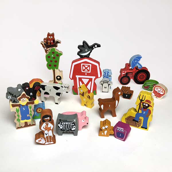 Farm A-Z Alphabet Jigsaw Puzzle BeginAgain Wooden Toy