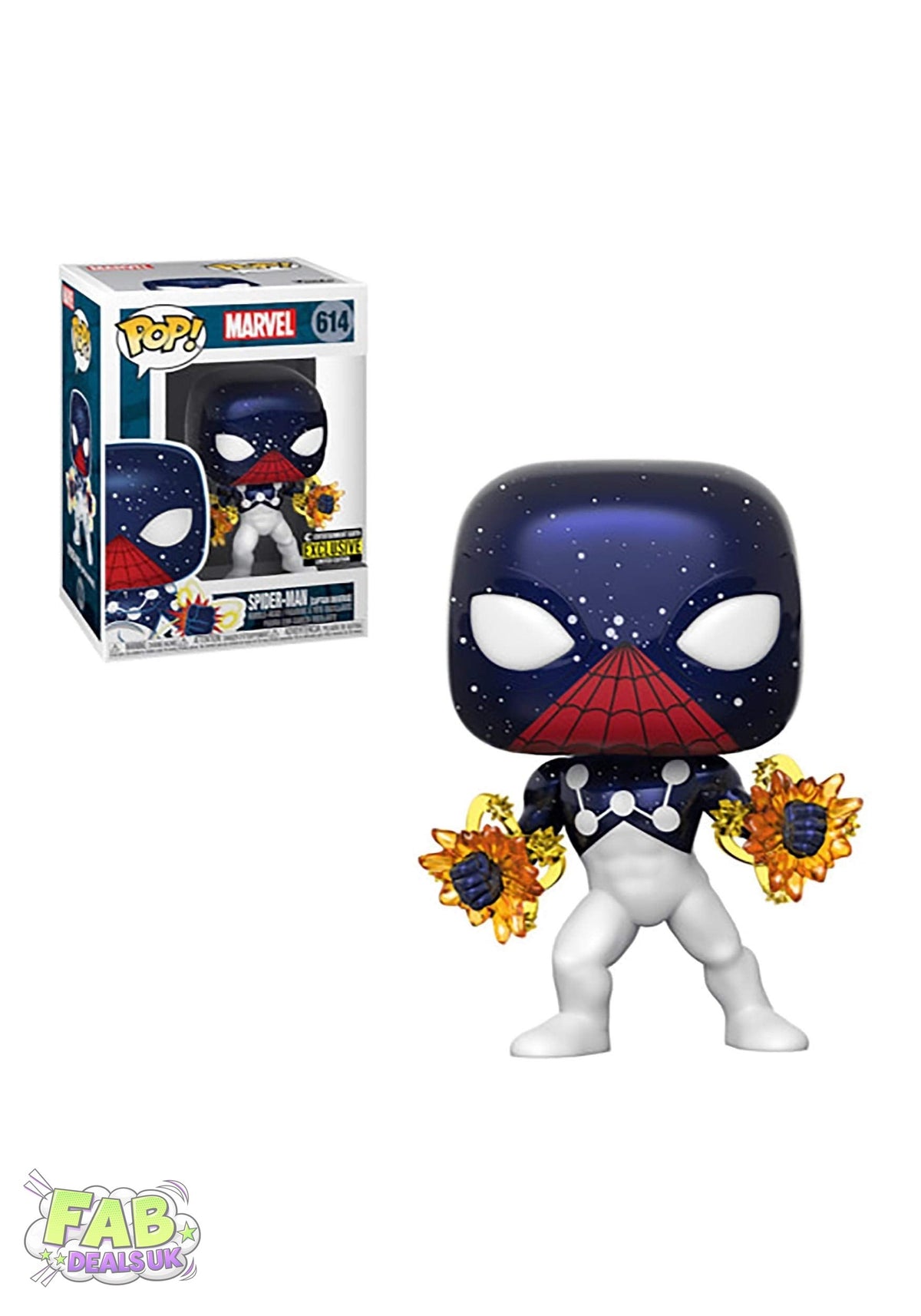 #614 Spider-Man (Captain Universe) ENTERTAINMENT EARTH EXCLUSIVE Marvel Funko Pop