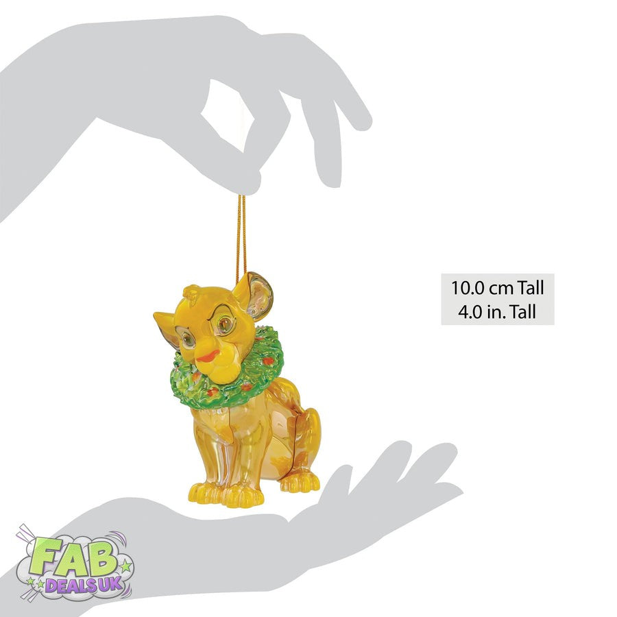 Simba with Wreath Hanging Ornament - Disney by D56 Lion King
