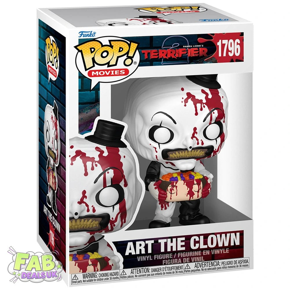 #1796 Art the Clown with Head Terrifier Horror Movies Funko Pop