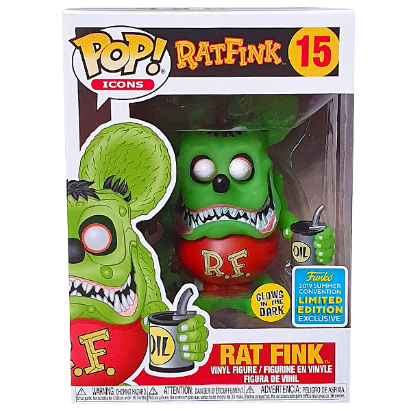 #15 Rat Fink GLOW 2019 SUMMER CONVENTION Icons Funko Pop