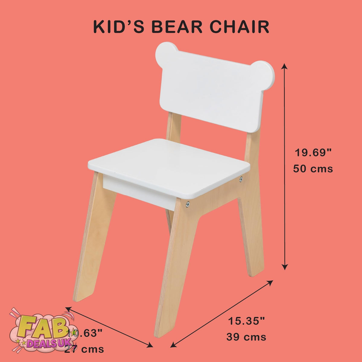 Kids' Bear Chair Mentari Wooden Furniture