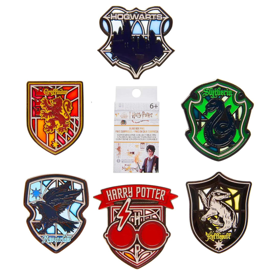 Harry Potter House Badges Loungefly Enamel Blind Box Pin