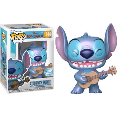 #1044 Stitch with Ukulele PEARLESCENT Lilo and Stitch Disney Funko Pop