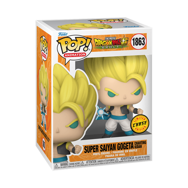 #1863 Super Saiyan Gogeta Charting Kidan CHASE Dragon Ball Super Broly Animation Funko Pop