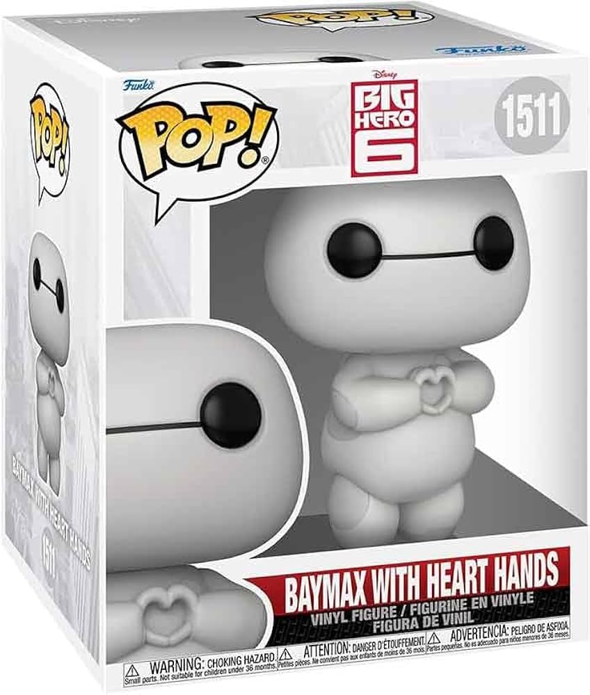 #1511 Baymax Heart Hands Big Hero 6 Disney 6" Funko Pop