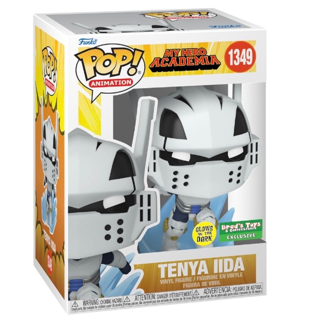 #1349 Tenya Iida GLOW BRAD'S TOYS My Hero Academia MHA Animation Funko Pop