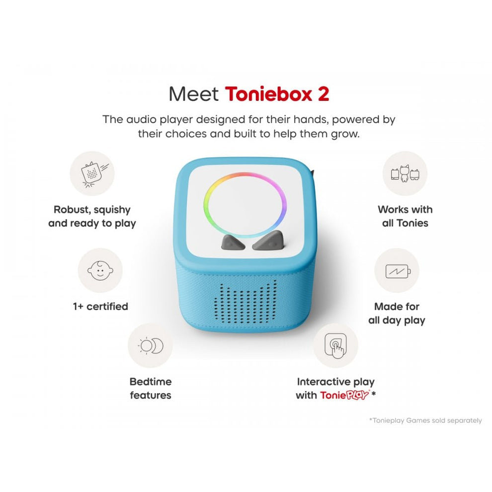 Toniebox 2 Sky Blue Starter Set Creative Tonie Rubie UK Tonies