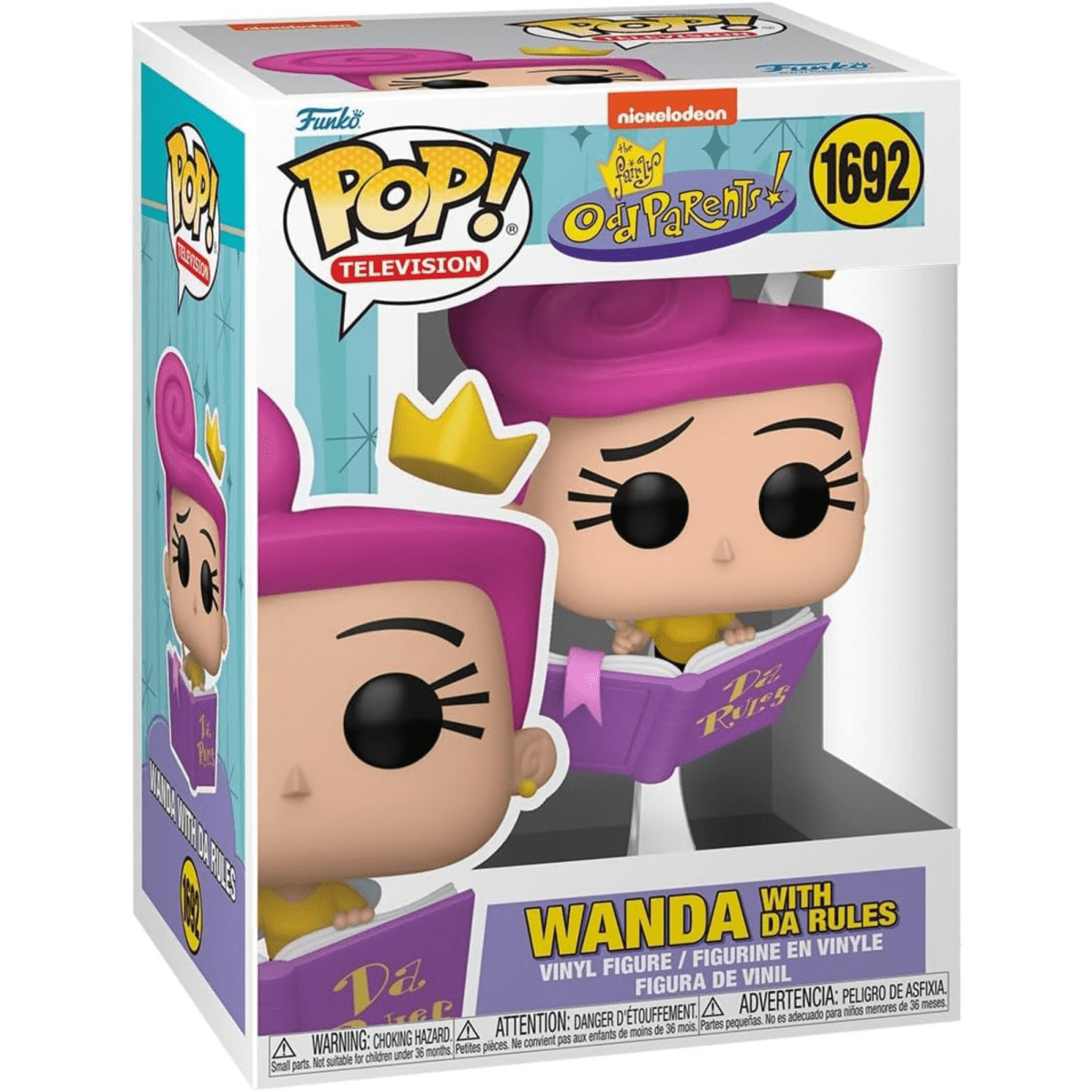 #1692 Wanda With Da Rules Nickelodeon Fairly Odd Parents Animation Funko Pop