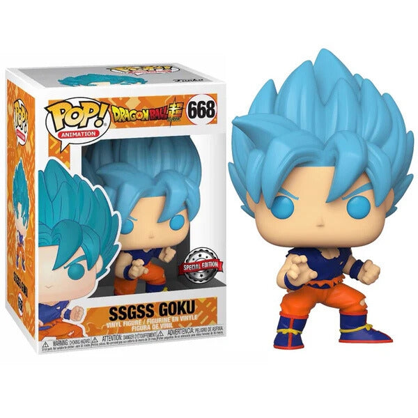 #668 SSGSS Goku Dragon Ball Z DBZ Animation Funko Pop