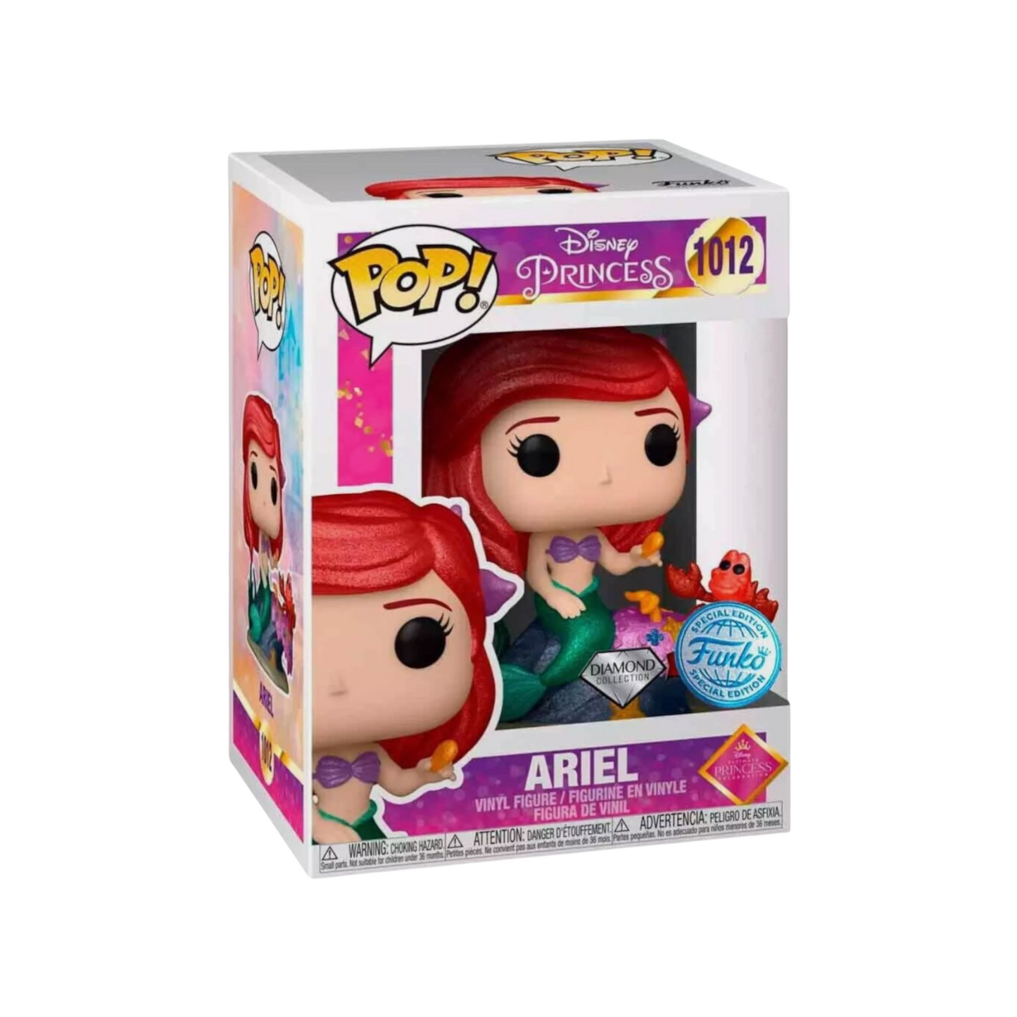 #1012 Ariel DIAMOND The Little Mermaid Disney Princess Funko Pop
